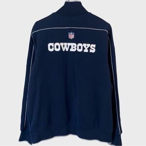 NFL Cowboys Navy Blue Zip-up Jacket